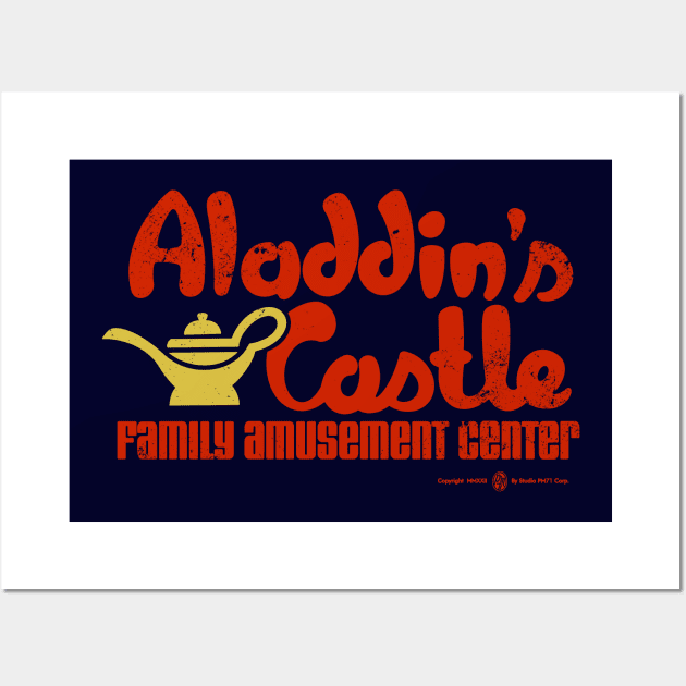 Vintage Aladdin's Castle Family Amusement Center Wall Art by StudioPM71